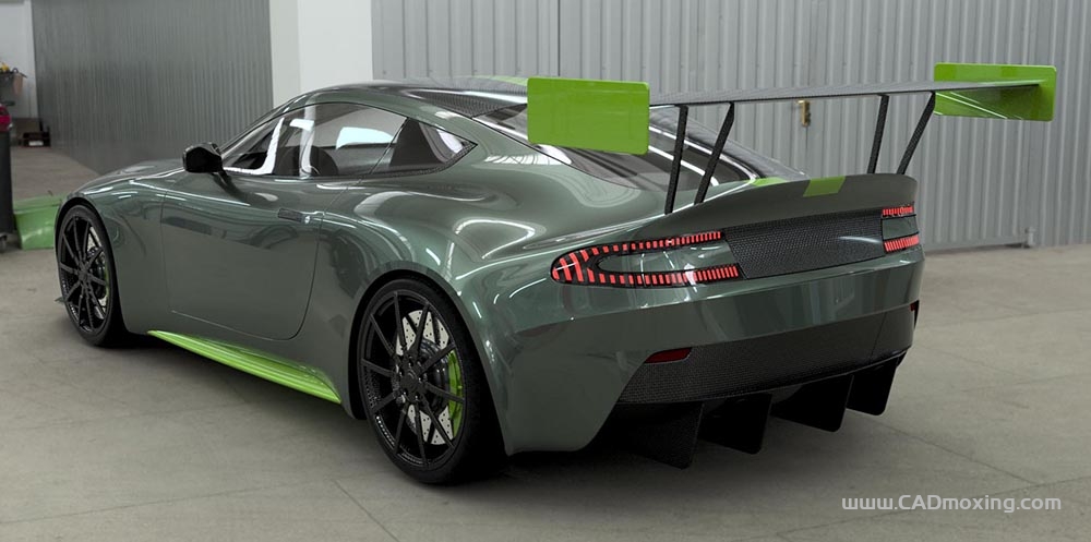 CAD模型网阿斯顿马丁Aston Martin Vantage AMR Pro 跑车三维模型