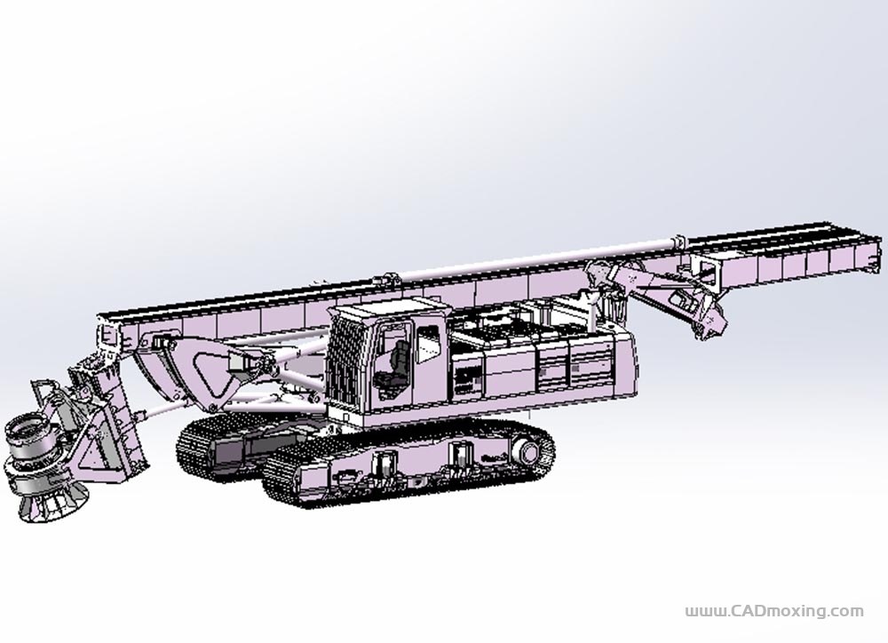 CAD模型网70000公斤旋转钻机钻探机三维模型