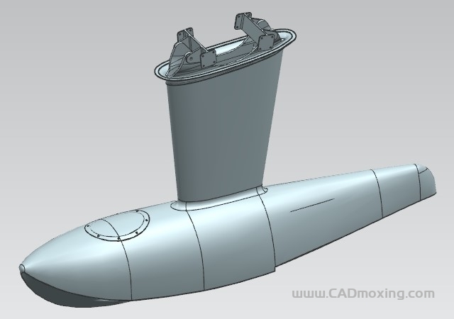 CAD模型网翠鸟水上海上飞机地效飞行器三维模型