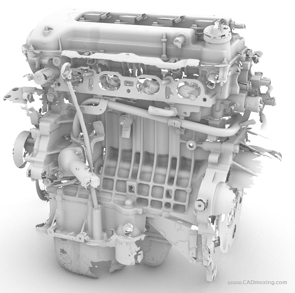 丰田汽车发动机 Toyota 1ZZ 三维3D扫描模型