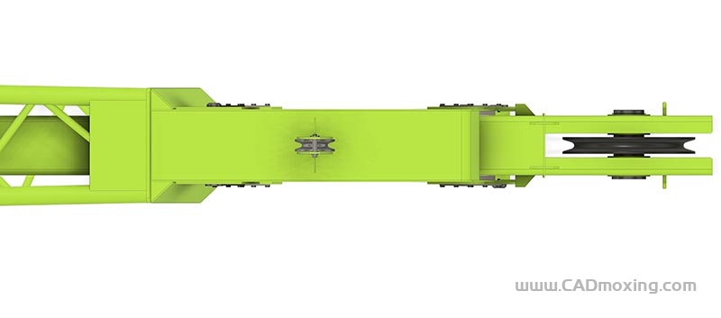 CAD模型网可伸缩吊机悬臂三维模型