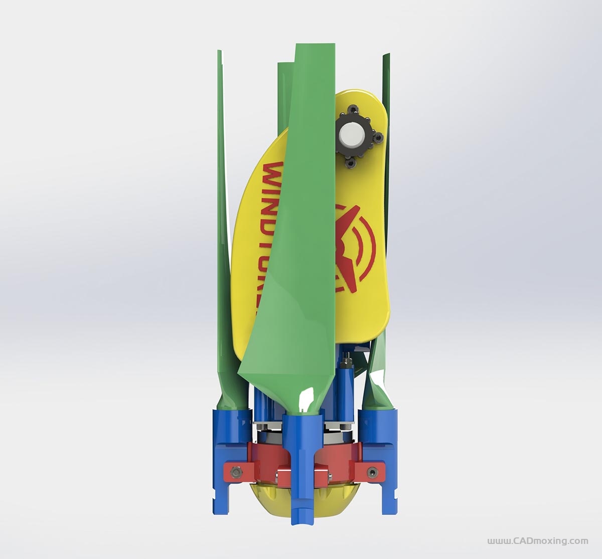 CAD模型网四旋翼折叠式螺旋桨机构三维模型