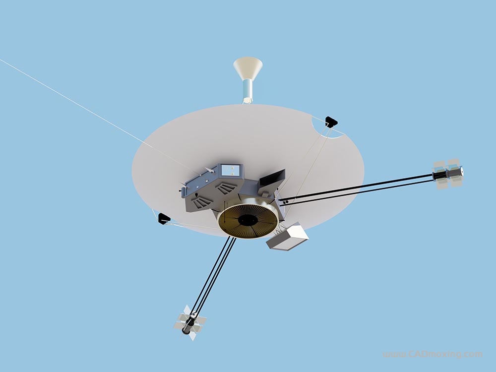 CAD模型网先锋号太阳系空间探测器三维模型