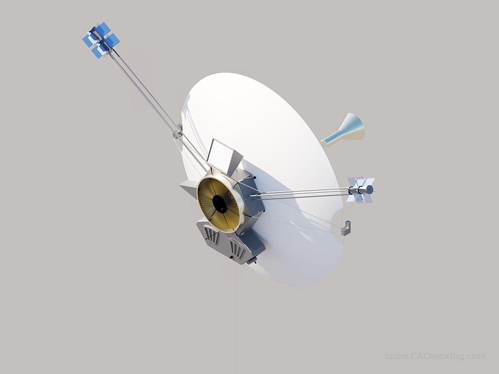 CAD模型网先锋号太阳系空间探测器三维模型