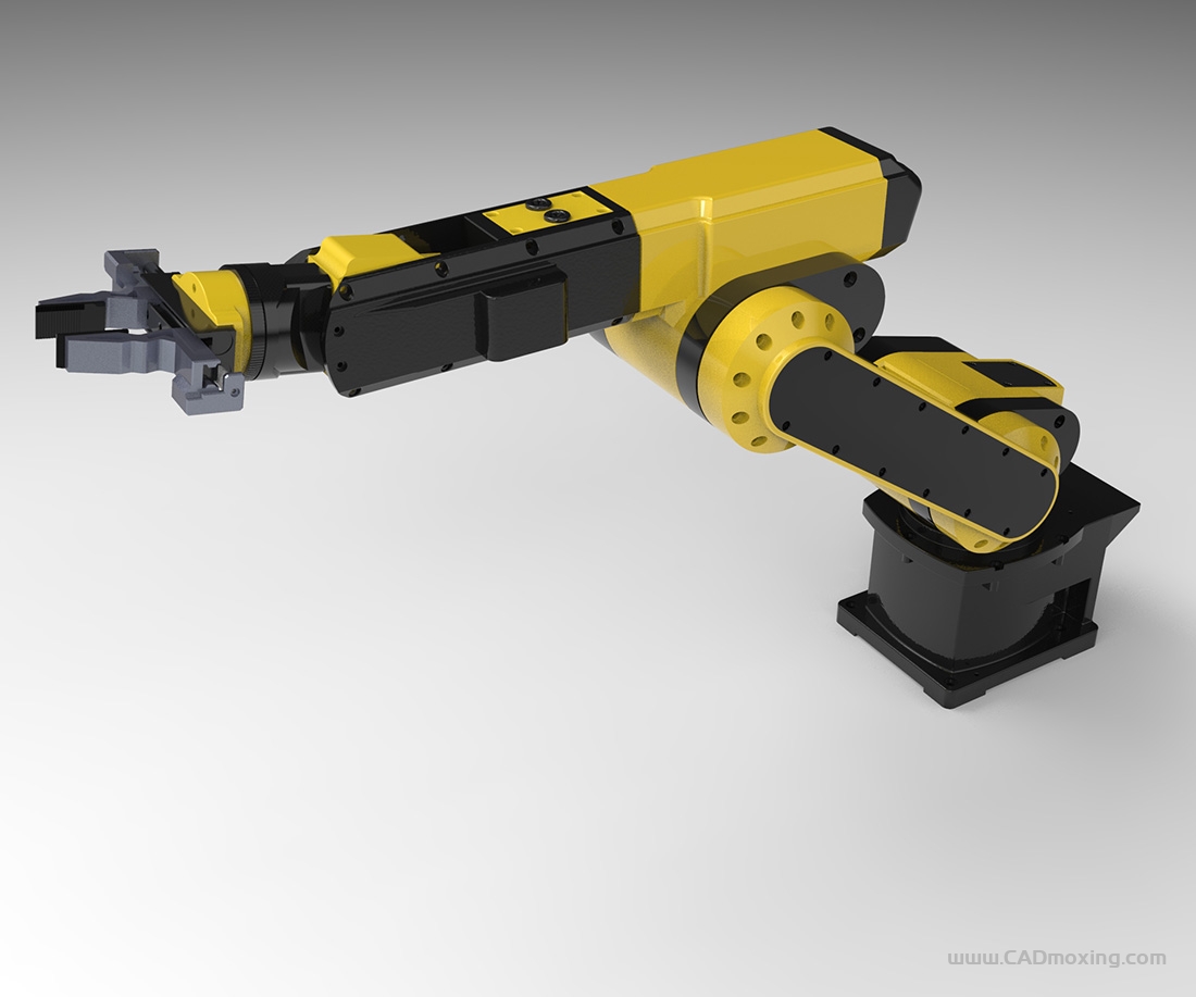 CAD模型网工业机器人机械臂手臂夹持器结构设计三维模型