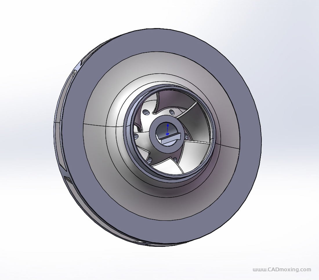 CAD模型网离心泵叶泵轮结构设计三维模型