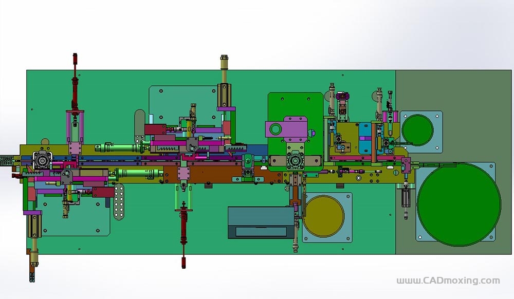 CAD模型网全自动胶盖插刷机三维模型