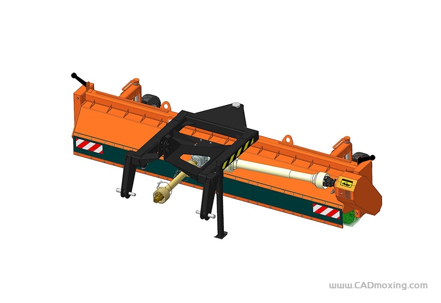 CAD模型网农用拖拉机托耙旋转扫耙三维模型