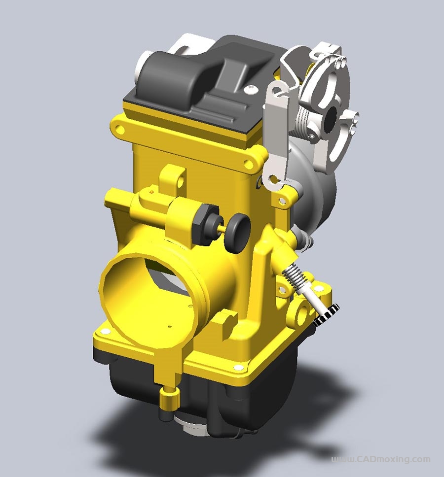 CAD模型网TM40汽车发动机汽油化油器三维模型