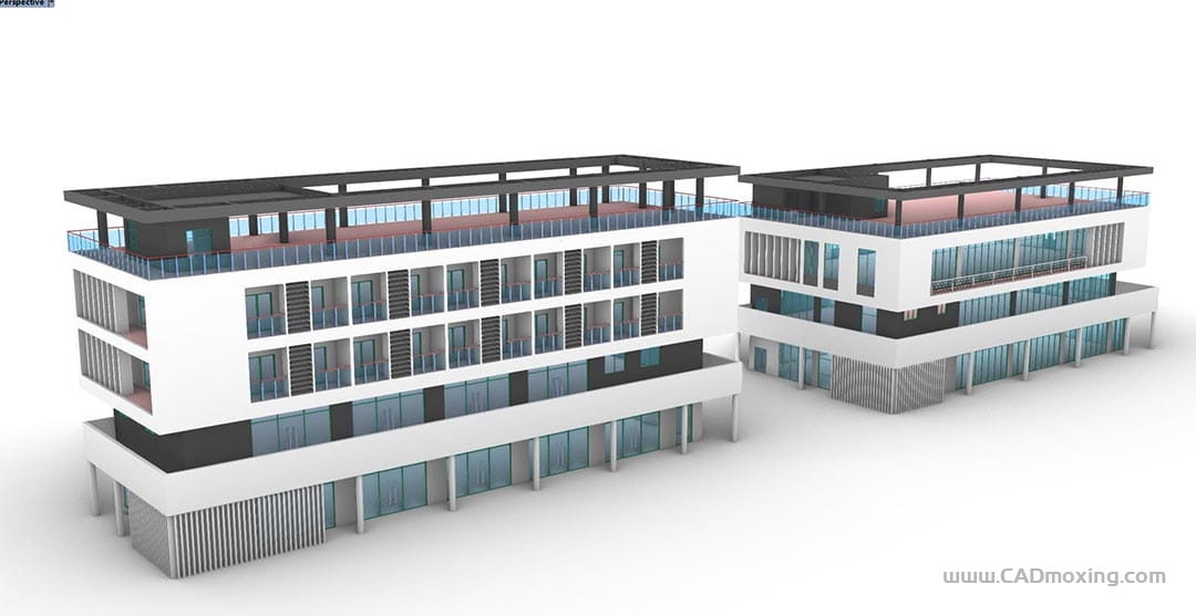 CAD模型网建筑学校教学楼结构设计三维模型