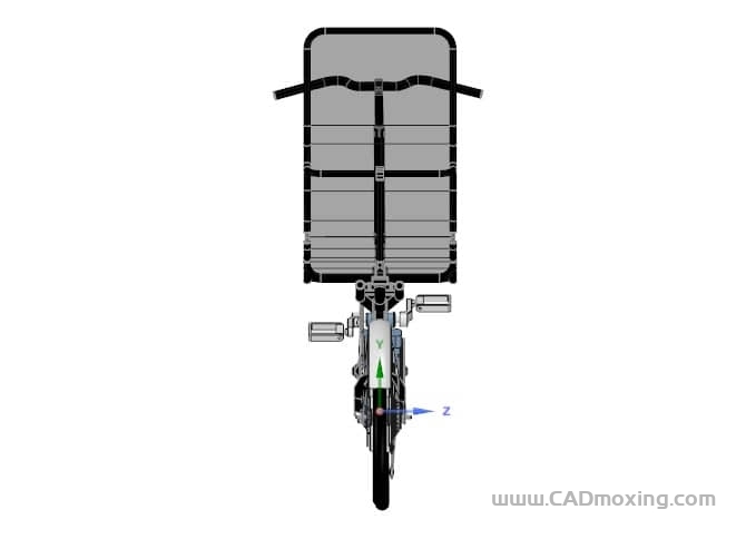 CAD模型网卧式自行车方案设计三维模型