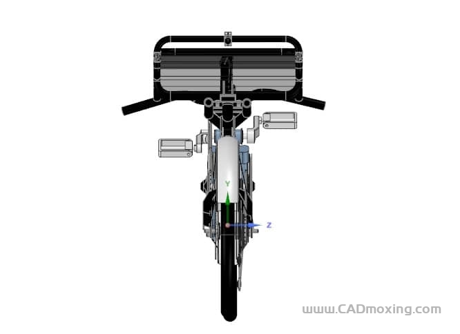 CAD模型网卧式自行车方案设计三维模型