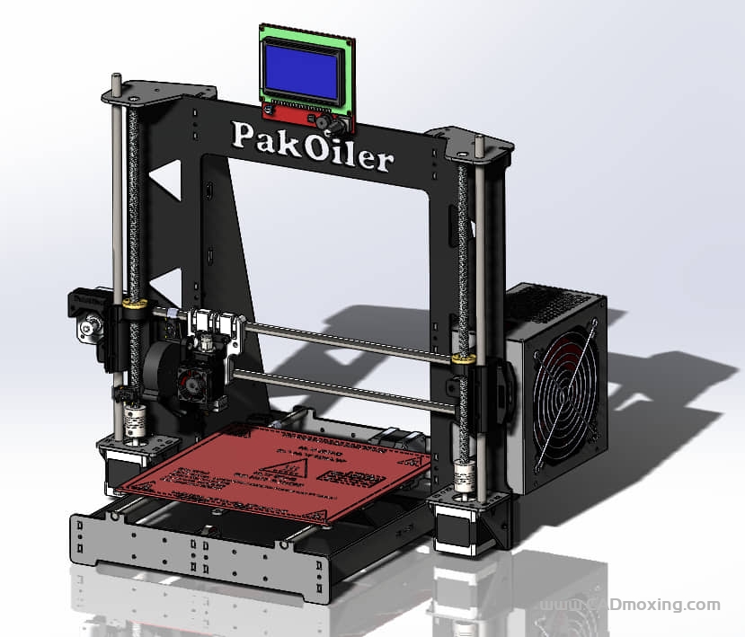 3d打印机结构模型