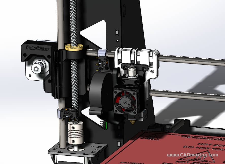 CAD模型网3d打印机结构模型三维模型