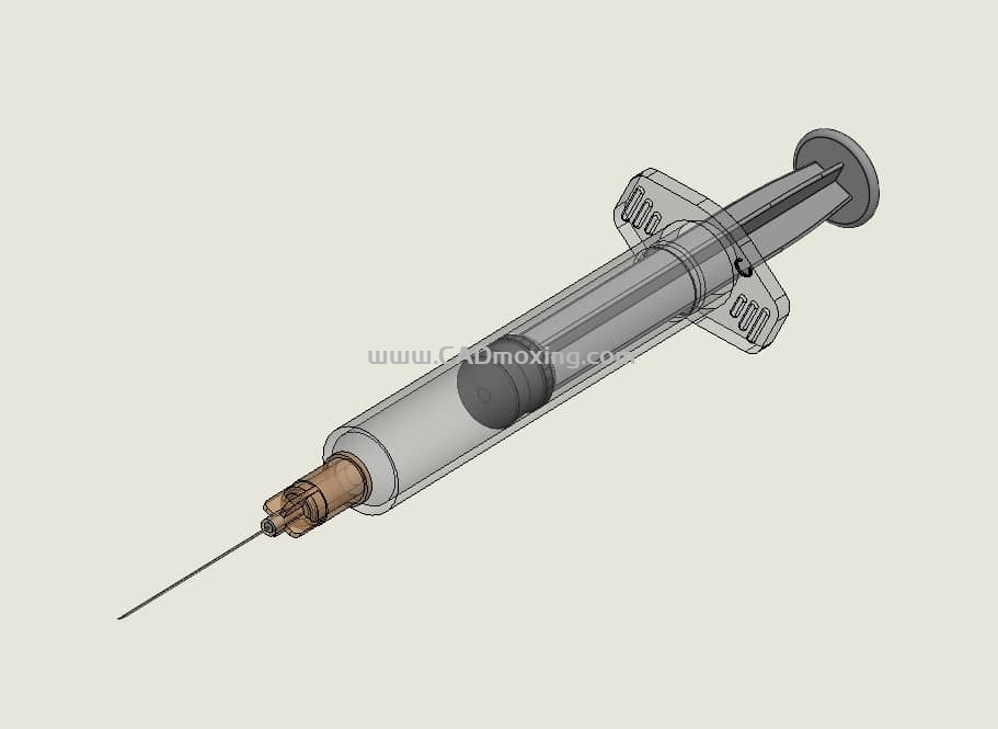 CAD模型网医用一次性注射器设计图模型三维模型