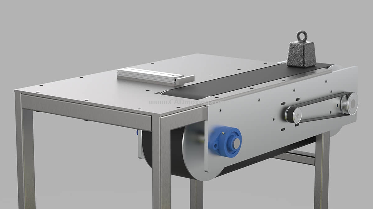 CAD模型网桌面小型输送带三维模型