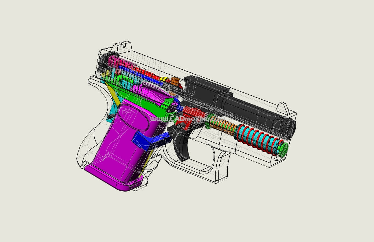 Glock 26 格洛克手枪模型结构