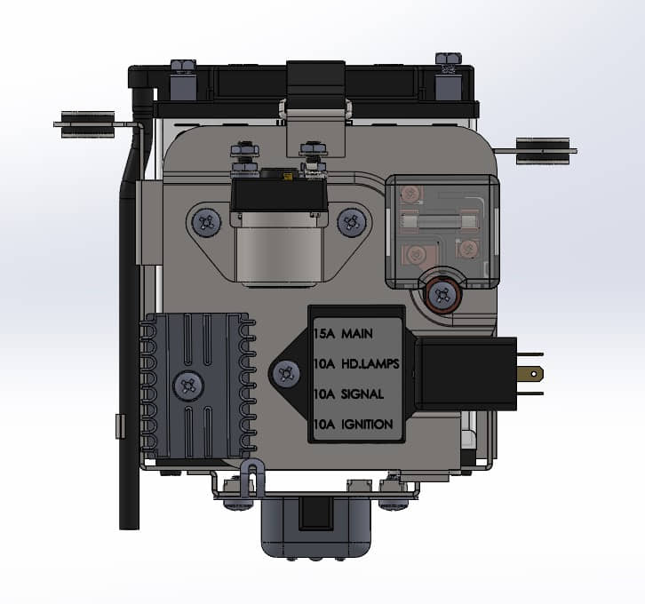 CAD模型网铃木GS750汽车锂电池高速充电模块组模型三维模型