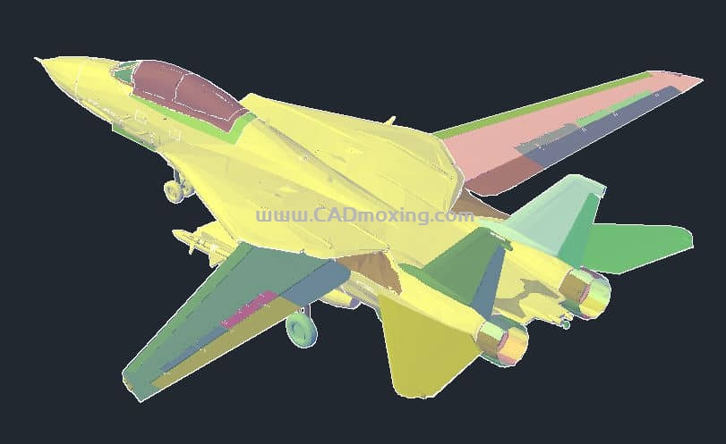 CAD模型网美国空军F-14战斗机三维模型