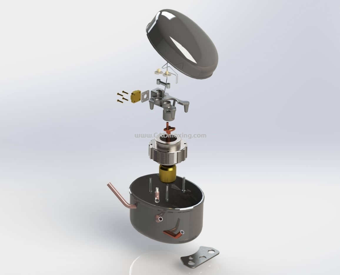 CAD模型网冰箱压缩机结构三维模型