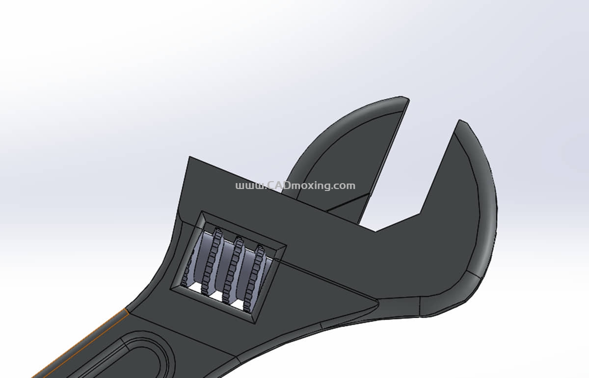 CAD模型网工具8英寸活动扳手三维模型