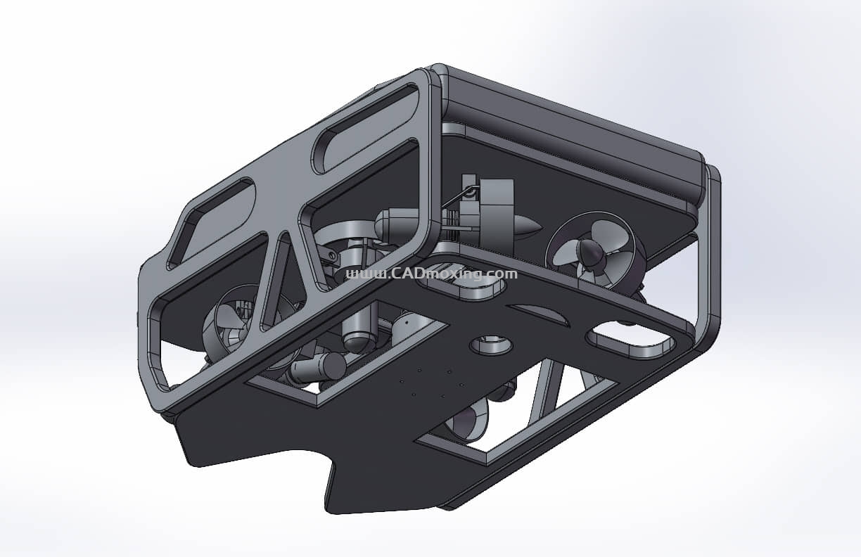 CAD模型网水下无人潜航器探测器三维模型