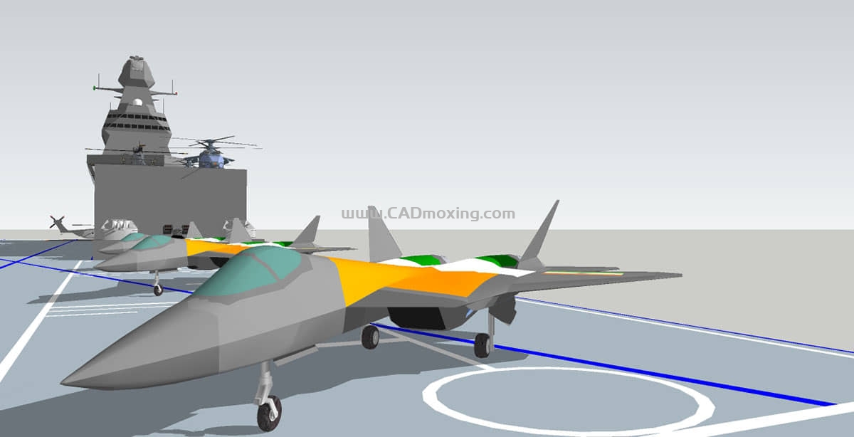 CAD模型网印度海军维沙尔号航空母舰舰船三维模型