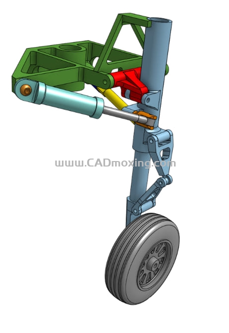 CAD模型网A-5 飞机起落架结构三维模型