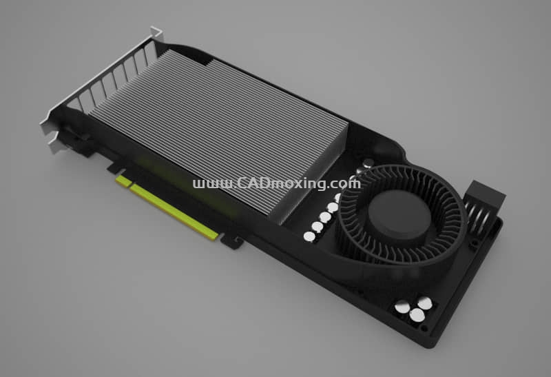 CAD模型网英伟达 Nvidia Maxwell GTX-880 电脑显卡三维模型