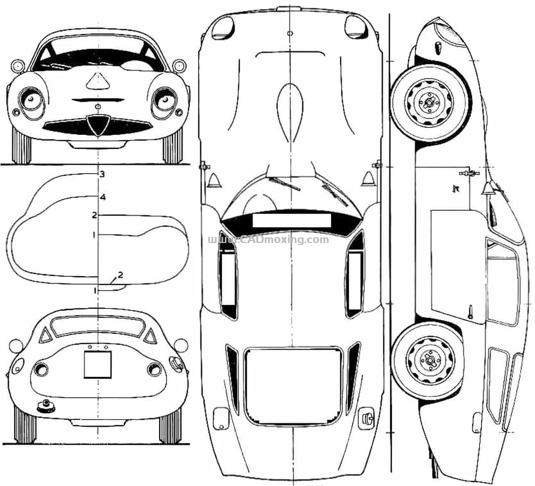 CAD模型网AR TZ1 1963年跑车三维模型