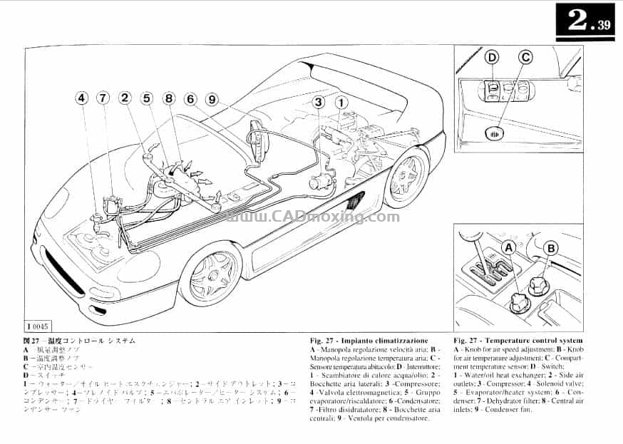 CAD模型网法拉利 f50 操作使用说明书（日语）三维模型