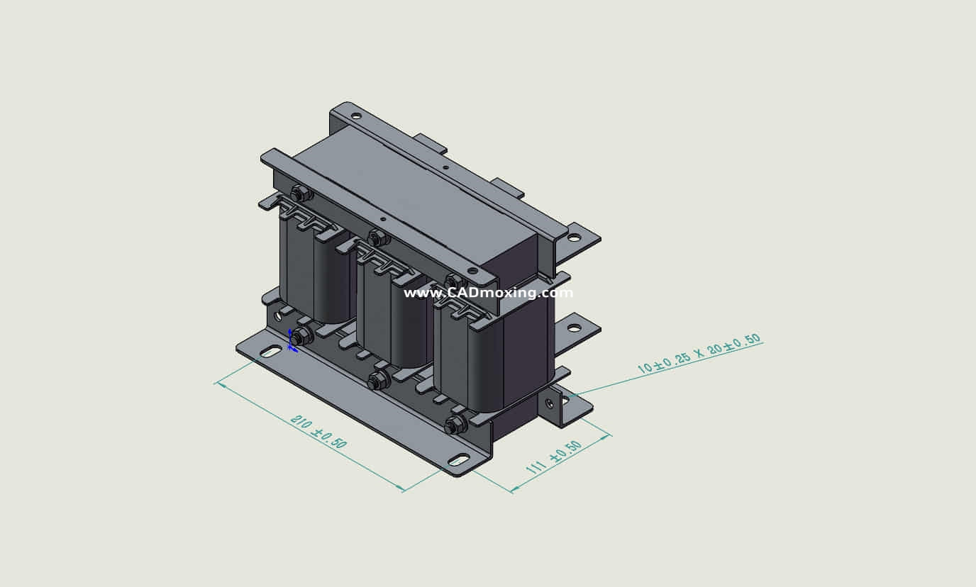 ACLSG-180三相干式进线电抗器三维模型