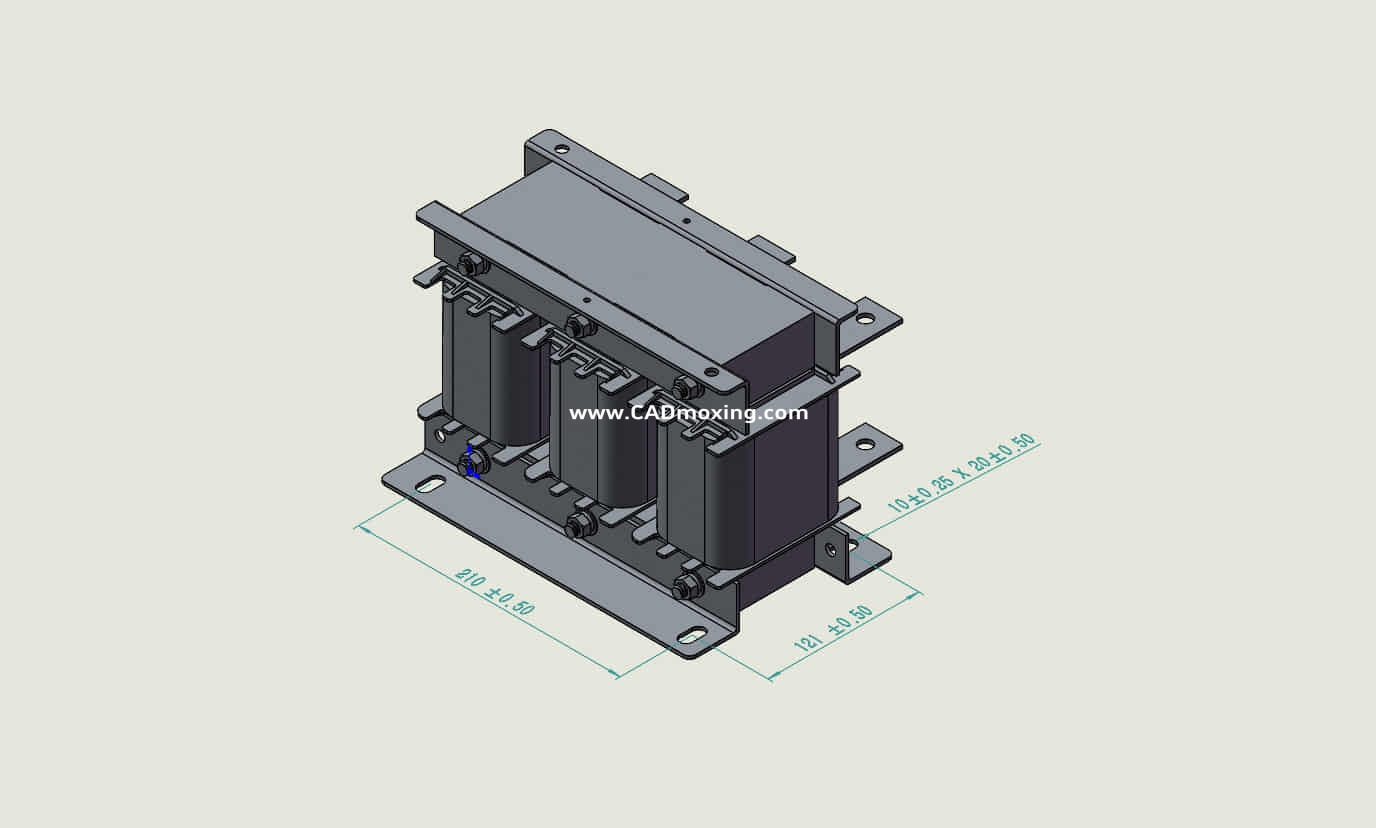 ACLSG-250三相干式进线电抗器三维模型