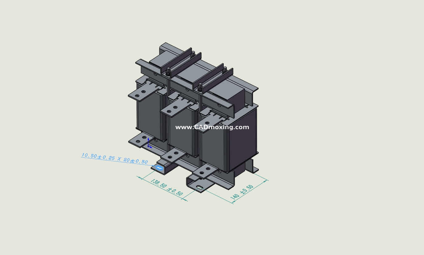 ACLSG-410三相干式进线电抗器三维模型