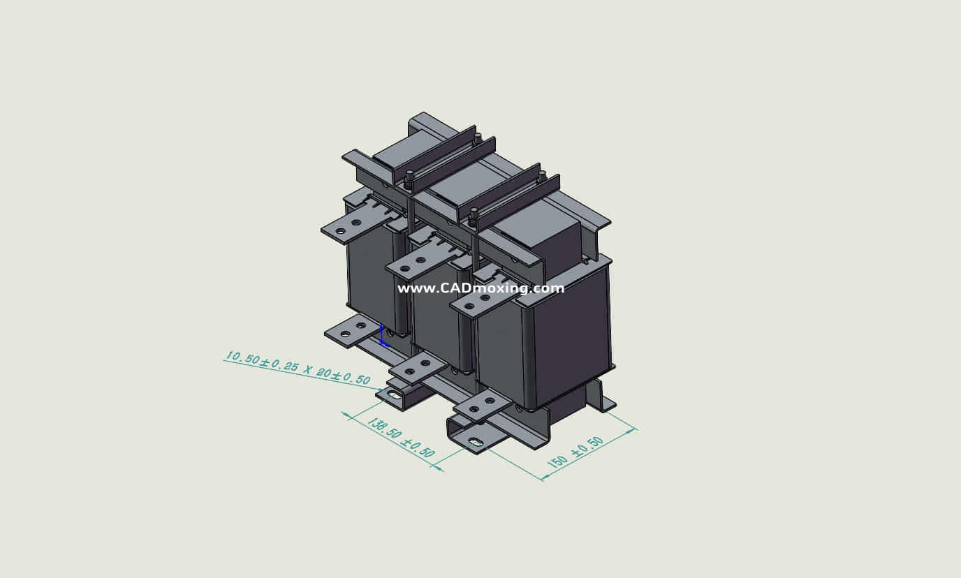 ACLSG-550三相干式进线电抗器三维模型