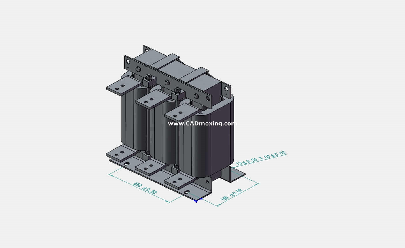 ACLSG-800三相干式进线电抗器三维模型