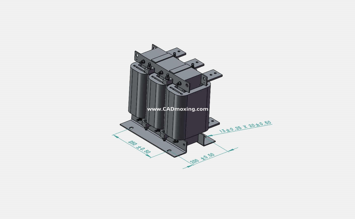 ACLSG-900三相干式进线电抗器三维模型