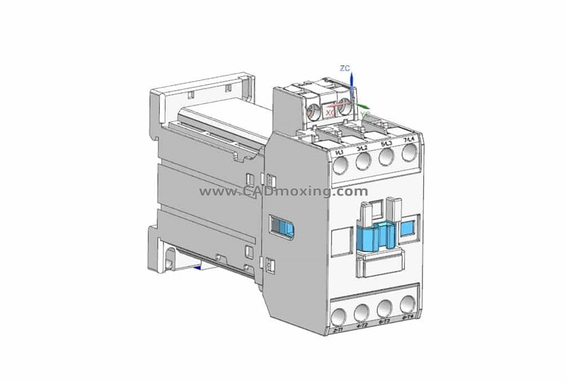 NC8-09_4_Z-4P交流接触器三维模型