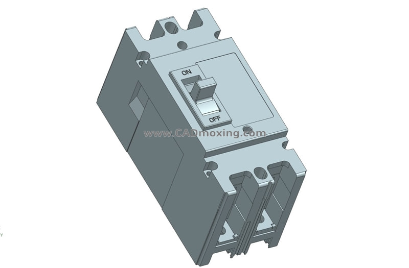 NM1-125H 2P 塑壳断路器三维模型