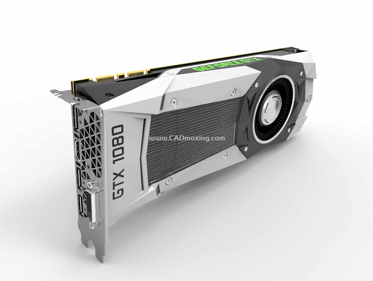 CAD模型网nvidia gtx1080 电脑显卡三维模型