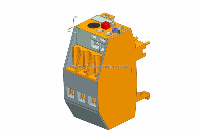 NR4-45热过载继电器三维模型