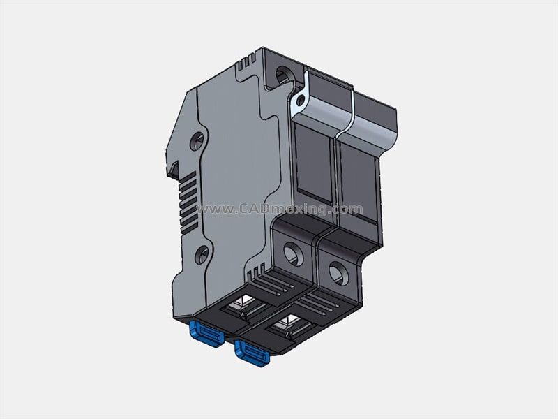NRT28-32 2P熔断器底座三维模型