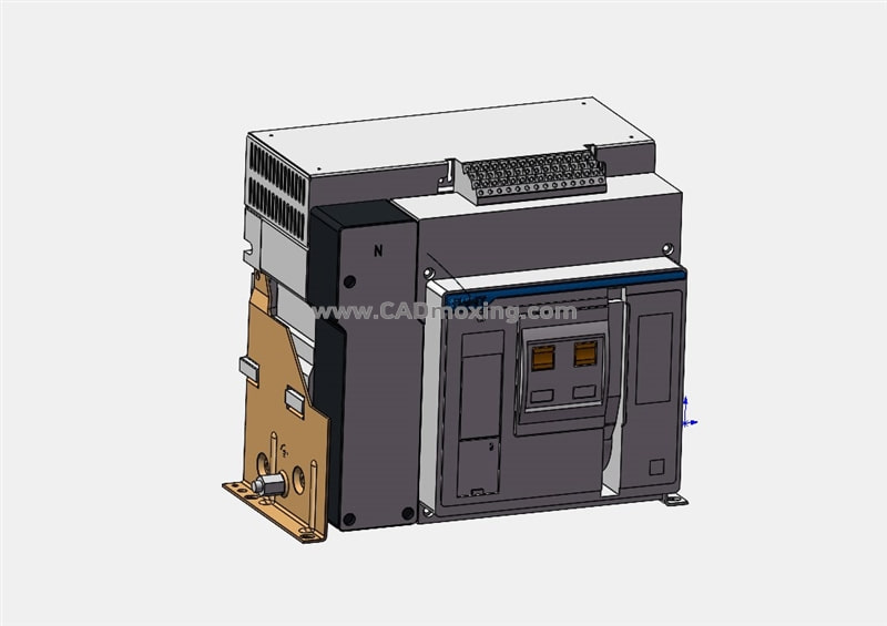 NXA20FN_H08-16-4P固定万能式断路器三维模型