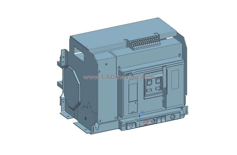 NXA32FN_H16-25 4P抽屉万能式断路器三维模型