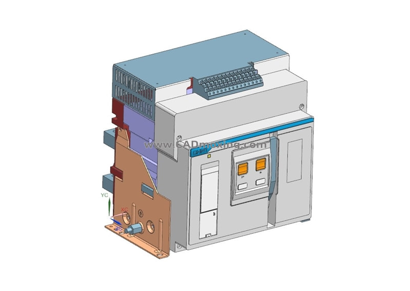 NXA32FN_H32-3P固定万能式断路器三维模型