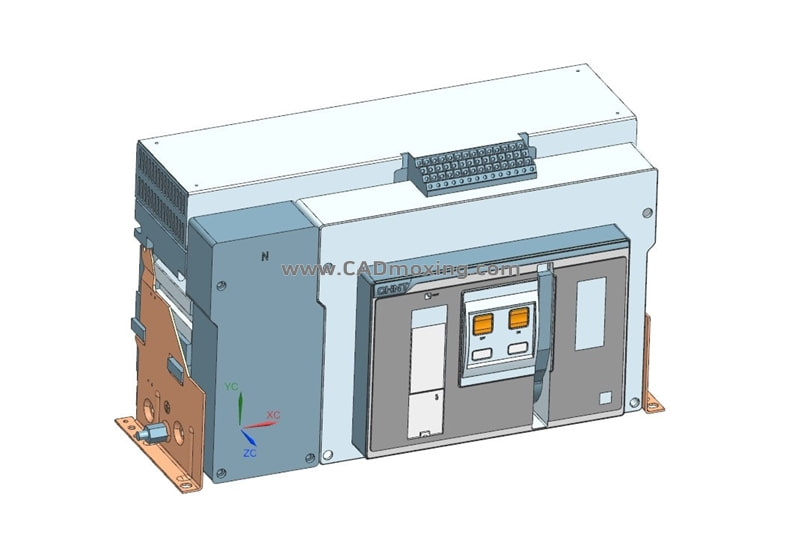 NXA40FN_H36-40-4P固定万能式断路器三维模型