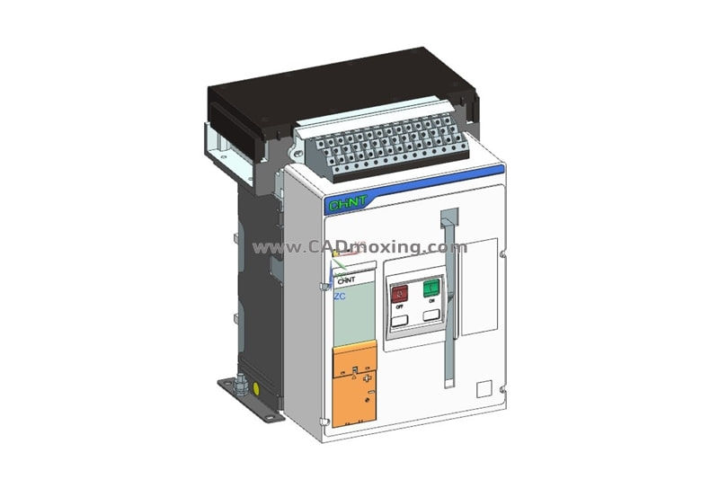 NXAF16N_H08-12 3P固定式万能式断路器三维模型