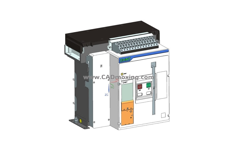 NXA16N_H04-06 4P固定式万能式断路器三维模型