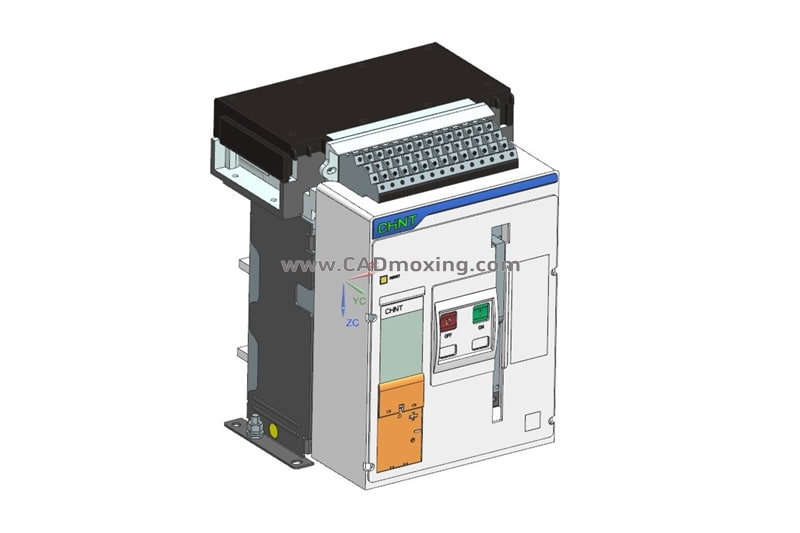 NXA16N_H08-12 3P固定式万能式断路器三维模型