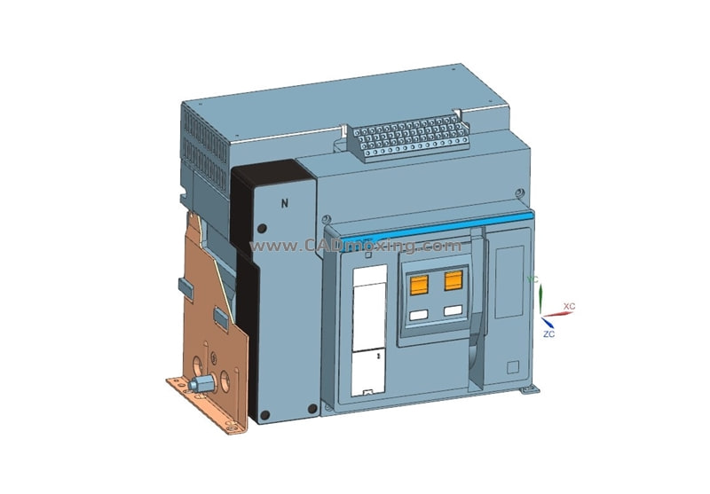 NXA20N_H06-4P固定万能式断路器三维模型